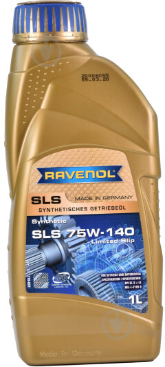 Мастило трансмісійне RAVENOL SLS 75W-140 1 л (RAV SLS 75W140 LS 1L) - фото 1