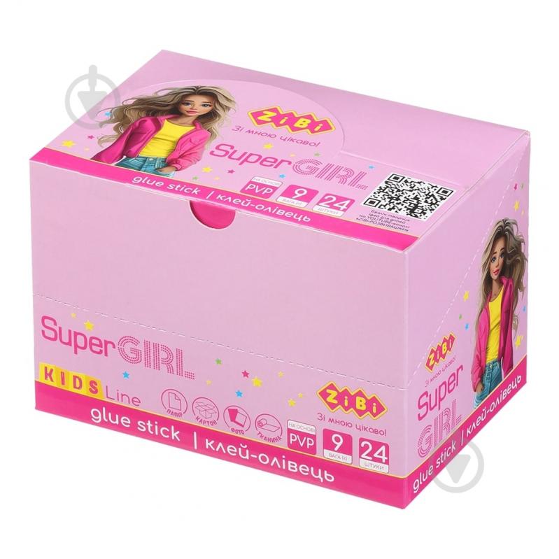 Клей-карандаш Super Girl 9 г PVP ZiBi - фото 5