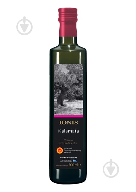 Масло оливковое IONIS Extra Virgin KALAMATA 500 мл - фото 1 Масло оливковое IONIS Extra Virgin KALAMATA 500 мл - фото 1