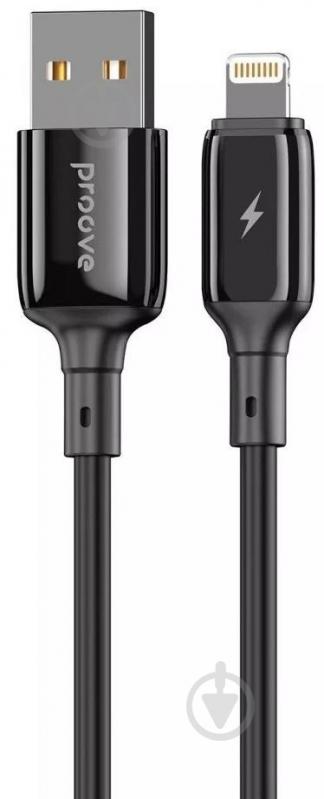 Кабель Proove Flex Metal Lightning 2.4A 1 м черный (CCFM20001101) - фото 1 Кабель Proove Flex Metal Lightning 2.4A 1 м черный (CCFM20001101) - фото 1