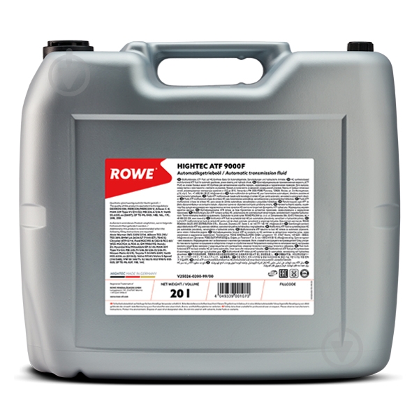 ᐉ Мастило трансмісійне ROWE ATF 9000 F ATF 20 л(25026-0200-03) • Краща ...