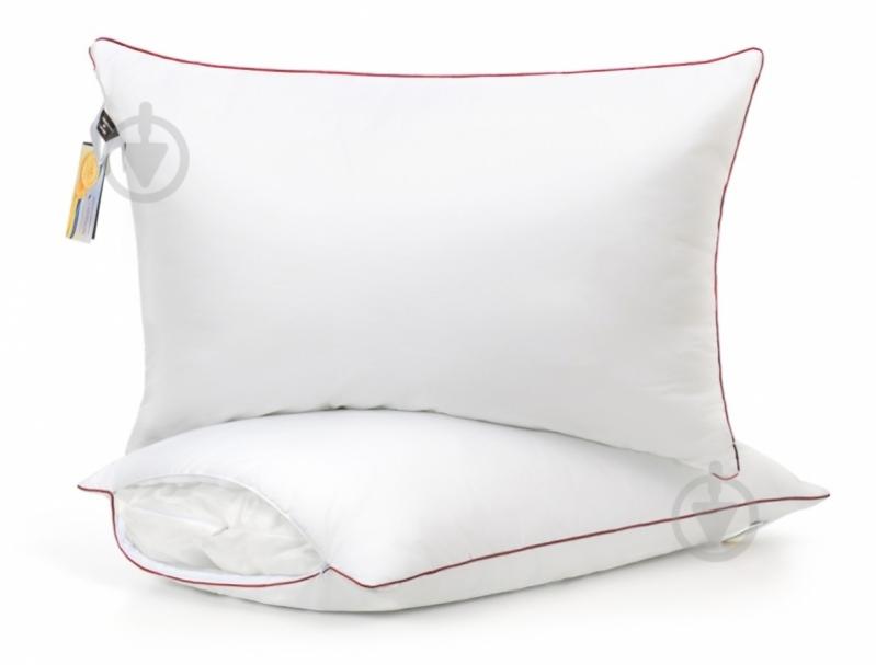 Подушка №472 DeLuxe Hand Made Eco-Soft м’яка MirSon 45x45 см білий - фото 1