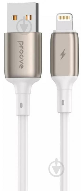 Кабель Proove Flex Metal Lightning 2.4A 1 м белый (CCFM20001102) - фото 1