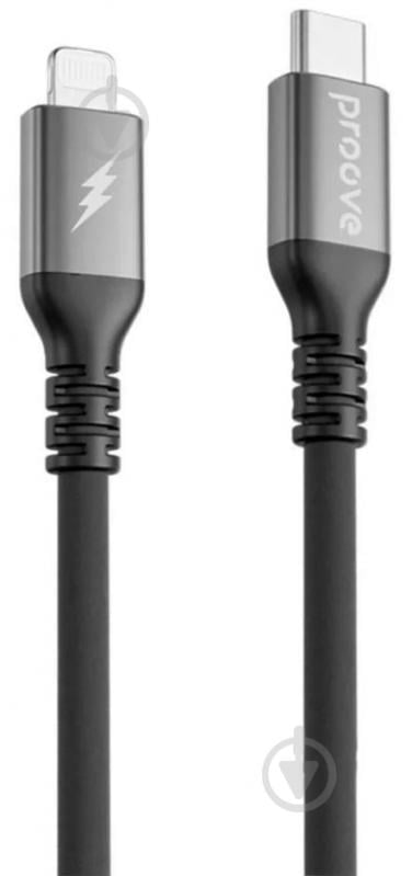 Кабель Proove ReGen Silicone Type-C - Lightning 1 м чорний (CCRS60002101) - фото 1 Кабель Proove ReGen Silicone Type-C - Lightning 1 м чорний (CCRS60002101) - фото 1