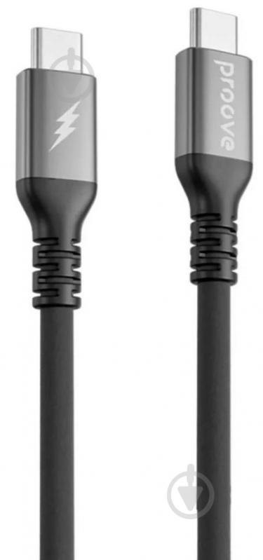 Кабель Proove ReGen Silicone Type-C - Type-C 60W 1 м черный (CCRS60002201) - фото 1 Кабель Proove ReGen Silicone Type-C - Type-C 60W 1 м черный (CCRS60002201) - фото 1