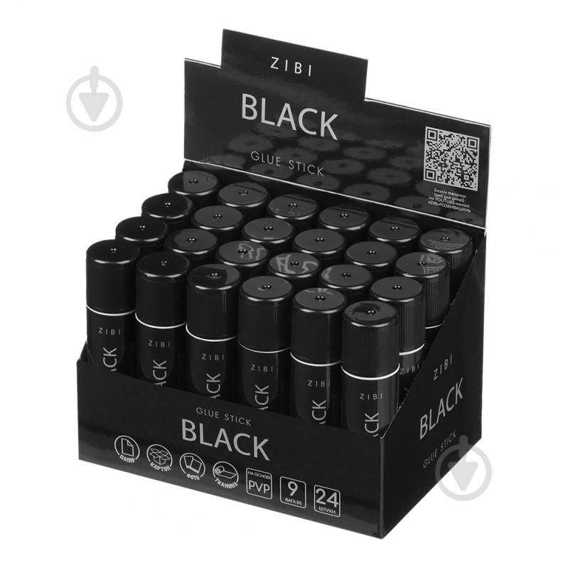 Клей-олівець Black 9 г PVP ZB.6305 ZiBi - фото 3