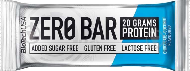 Батончик BioTechUSA Zero Bar Шоколад-кокос 50 г - фото 1