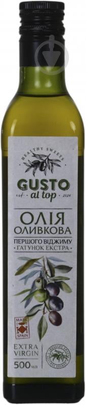 Масло оливковое Gusto al Top Extra Virgin 500 мл - фото 1 Масло оливковое Gusto al Top Extra Virgin 500 мл - фото 1