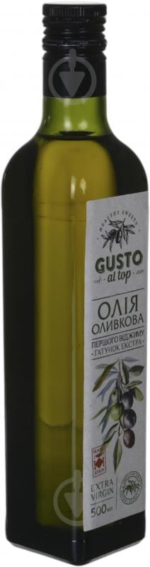 Масло оливковое Gusto al Top Extra Virgin 500 мл - фото 2 Масло оливковое Gusto al Top Extra Virgin 500 мл - фото 2