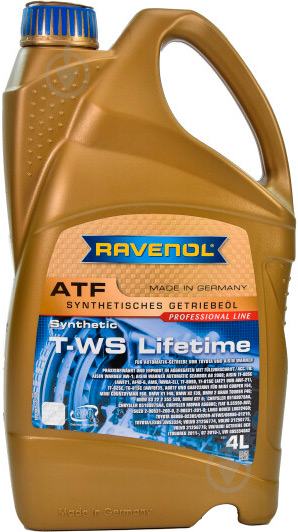 Мастило трансмісійне RAVENOL T-WS Lifetime ATF 4 л (RAV ATF T-WS LIFETIME 4L) - фото 1