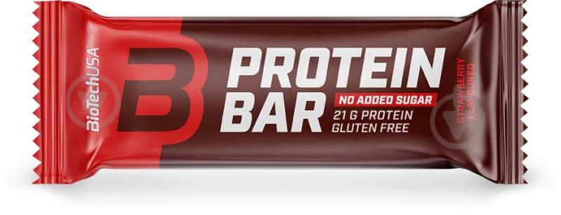 Батончик BioTechUSA Protein Bar Клубника 70 г - фото 1