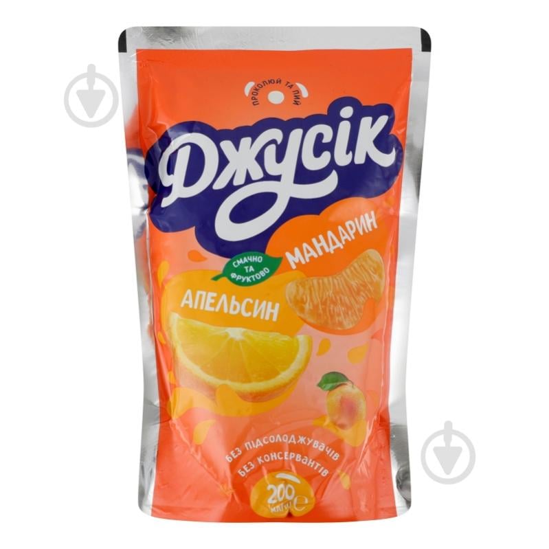 Напиток соковый Джусік апельсиново-мандариновый 0,2 л - фото 2 Напиток соковый Джусік апельсиново-мандариновый 0,2 л - фото 2