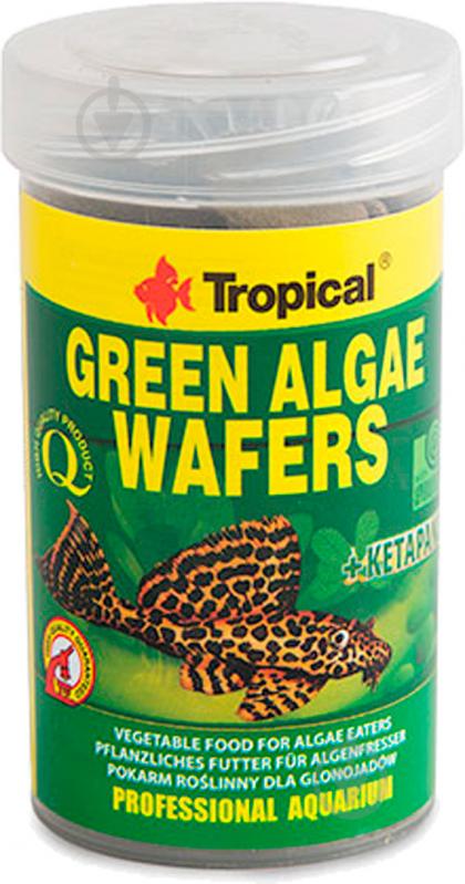 Корм Tropical для анциструсів Green algae wafers 250мл (субпродукти рослинного походження) - фото 1