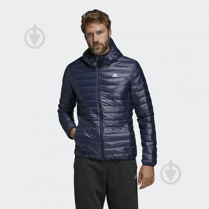 Пуховик мужской Adidas Varilite Ho Jkt DX0785 р.XXXL темно-синий - фото 3