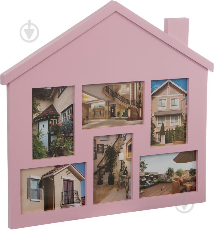 Коллаж EVG frame BIN 1122995 PINK Collage 6 6 фото 10x15 см розовый - фото 2
