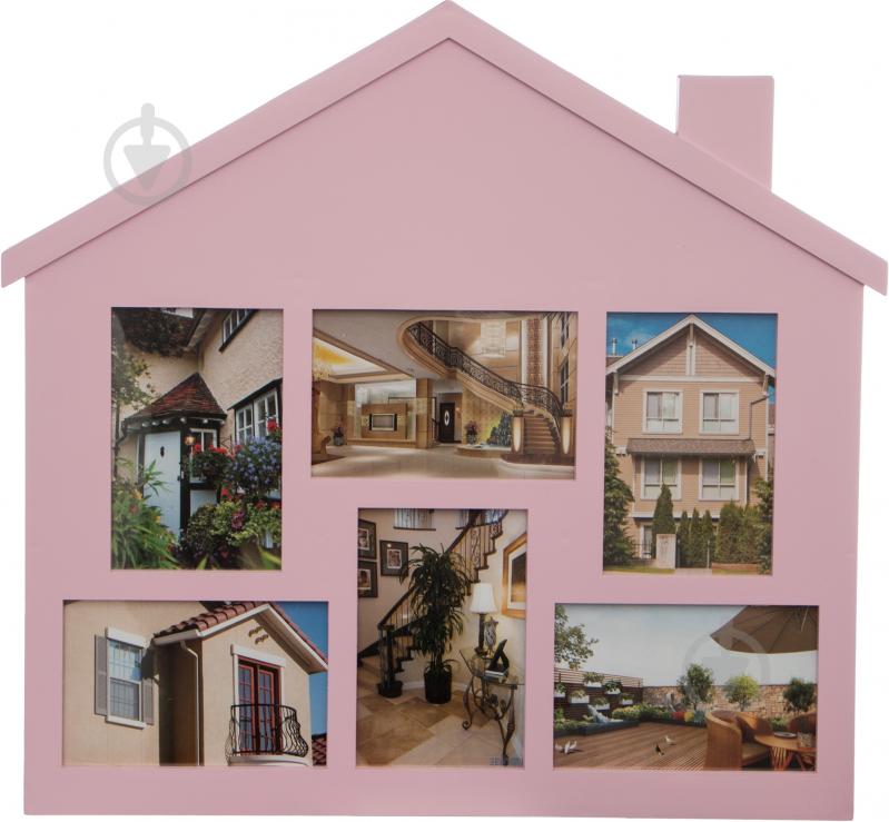Коллаж EVG frame BIN 1122995 PINK Collage 6 6 фото 10x15 см розовый - фото 1