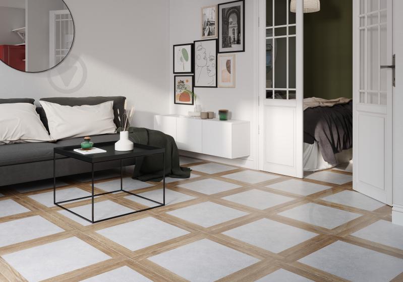 Плитка Golden Tile Concrete Wood grey G92510 60,7х60,7 см - фото 3