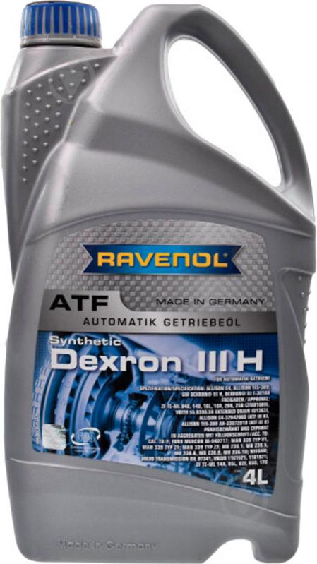 Мастило трансмісійне RAVENOL DEXRON III H ATF 4 л (RAV ATF DEXRON III H 4L) - фото 1