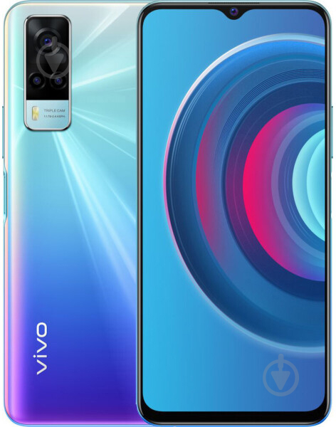 Смартфон Vivo Y53S 6/128GB fantastic rainbow - фото 1