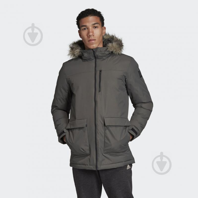 Куртка-парка Adidas XPLORIC Parka DZ1432 р.S зеленая - фото 3