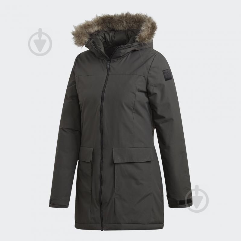 Куртка-парка Adidas W XPLORIC Parka DZ1498 р.XS зеленая - фото 1