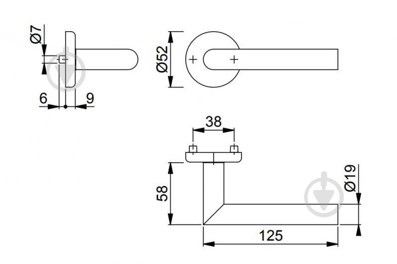 Ручка на розетке Hoppe UTRECHT 3883638 без замка нержавеющая сталь - фото 2 Ручка на розетке Hoppe UTRECHT 3883638 без замка нержавеющая сталь - фото 2