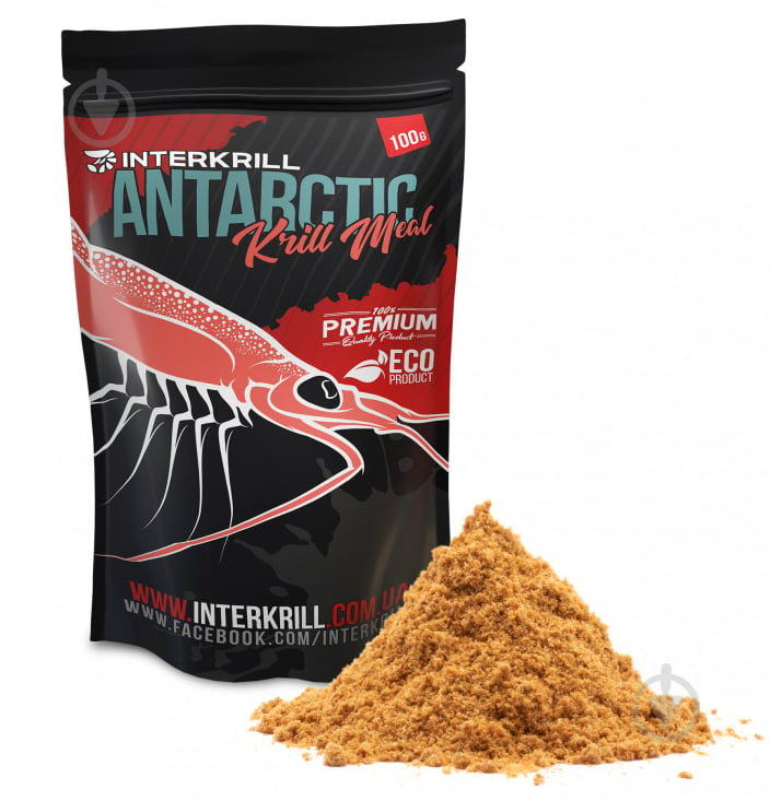 INTERKRILL 500 г кріль Борошно крилеве "KRILL MEAL" 500g - фото 1