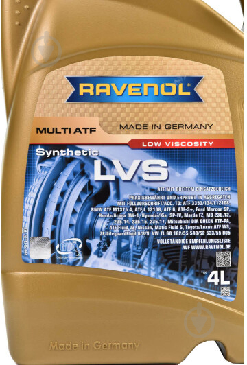 Мастило трансмісійне RAVENOL MULTI LVS FL ATF 4 л (RAV MULTI ATF LVS FL 4L) - фото 3