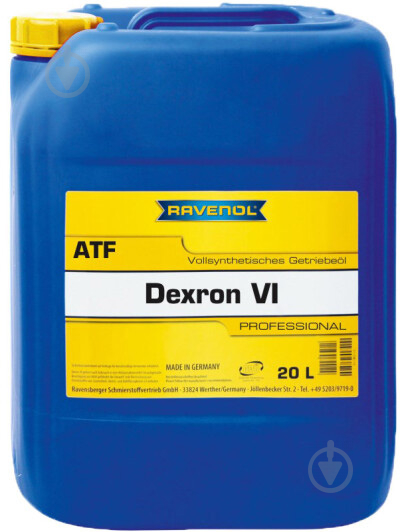 Масло трансмиссионное RAVENOL DEXRON VI ATF 20 л (RAV ATF DEXRON VI 20L) - фото 1