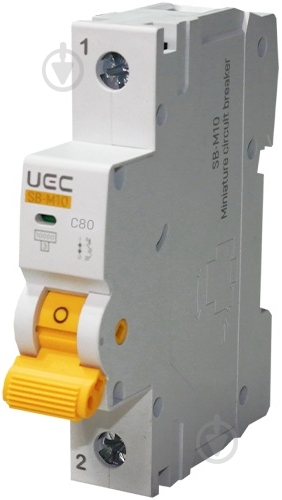 Автоматичний вимикач UEC SB-M10 1P 80A C 10кA MCB150-1-080-C - фото 1