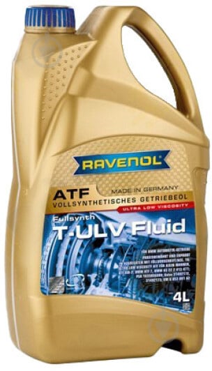 Масло трансмиссионное RAVENOL T-ULV FLUID ATF 4 л (RAV ATF T-ULV FLUID 4L) - фото 1