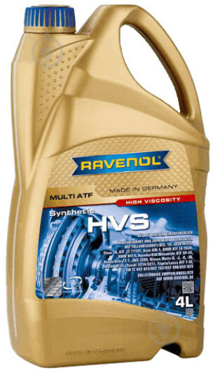 Мастило трансмісійне RAVENOL MULTI HVS FL ATF 4 л (RAV MULTI ATF HVS FL 4L) - фото 1