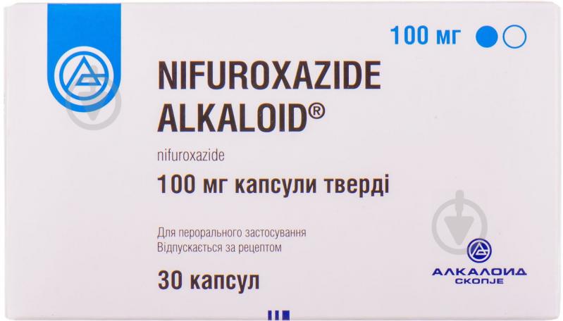 Ніфуроксазид Алкалоїд №30 (10х3) капсули 100 мг - фото 1