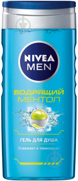 Гель для душа Nivea MEN Бодрящий ментол 250 мл - фото 1