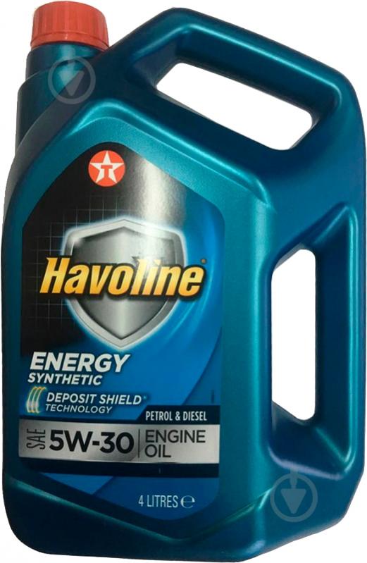 Моторне мастило Texaco HAVOLINE ENERGY 5W-30 4 л (HAVOLINE ENERGY 5W30 4L) - фото 1