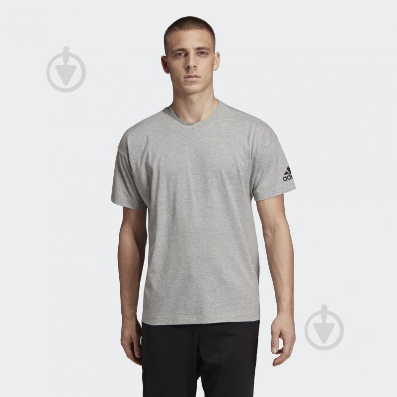 Футболка Adidas MH PLAIN Tee EB5268 р.XL серый - фото 3