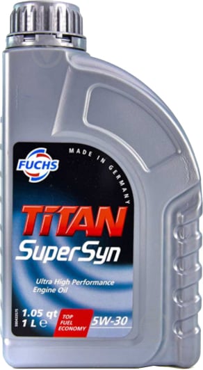 Моторное масло Fuchs TITAN SUPERSYN 5W-30 1 л (TITAN SUPERSYN 5W30 1L) - фото 1