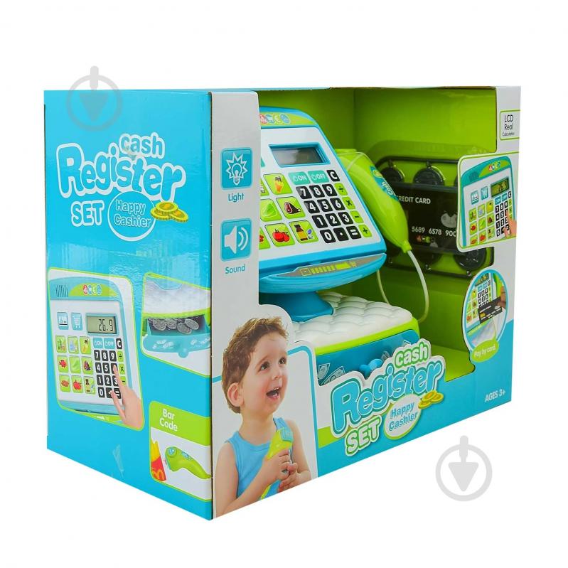 Игровой набор Касса игрушечная с аксессуарами 35580A - фото 4 Игровой набор Касса игрушечная с аксессуарами 35580A - фото 4