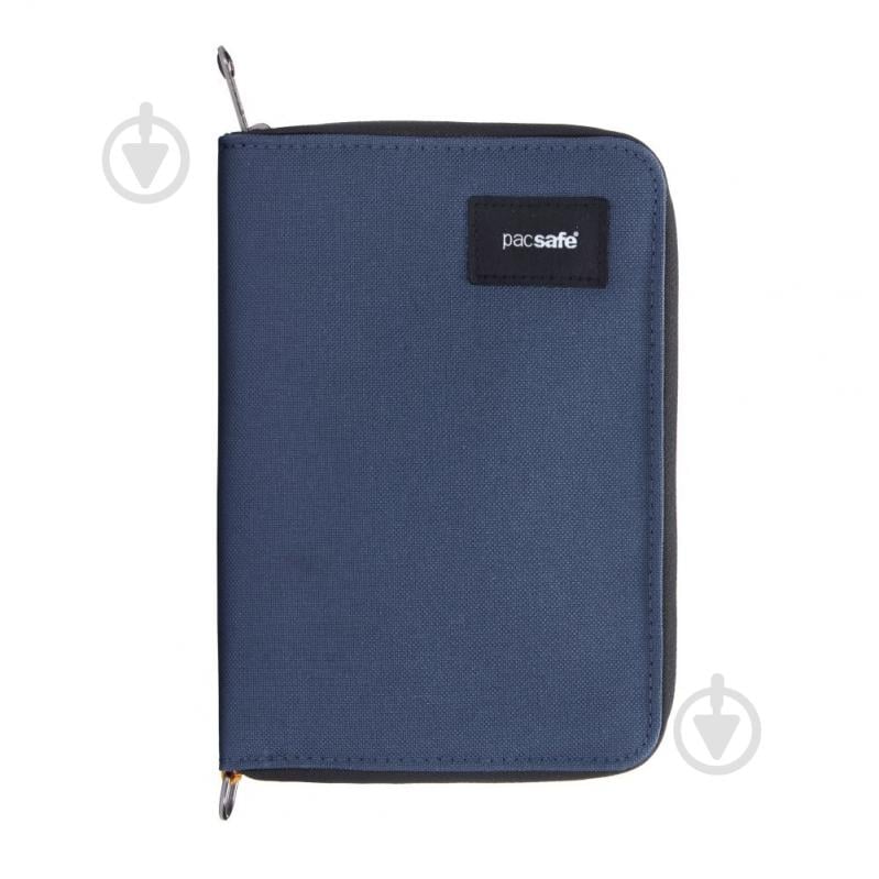 Бумажник-органайзер Pacsafe RFIDsafe compact travel organizer темно-синий - фото 1