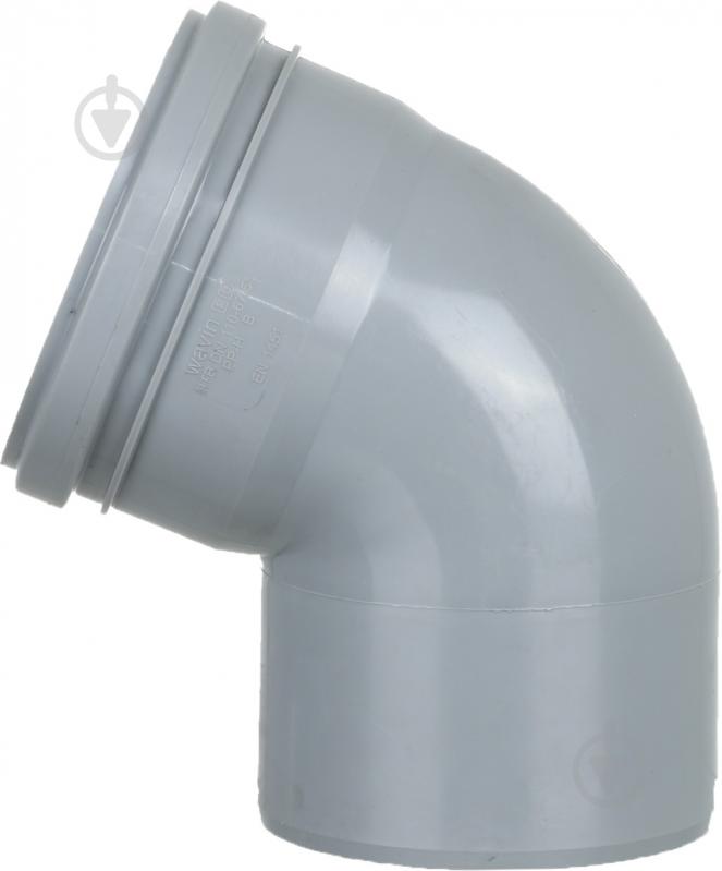 Колено канализационное Wavin 110/67,3 - фото 2