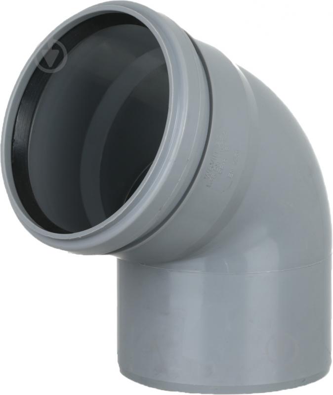 Колено канализационное Wavin 110/67,3 - фото 1