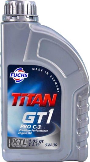 Моторне мастило Fuchs TITAN GT1 PRO C3 5W-30 1 л (TITANGT1 PRO C3 5W30 1L) - фото 1