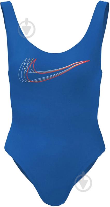 Купальник Nike Swim U-back Multi Logo NESSC250-416 р.S синій - фото 1