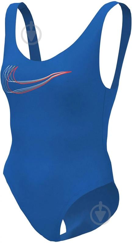 Купальник Nike Swim U-back Multi Logo NESSC250-416 р.S синій - фото 3