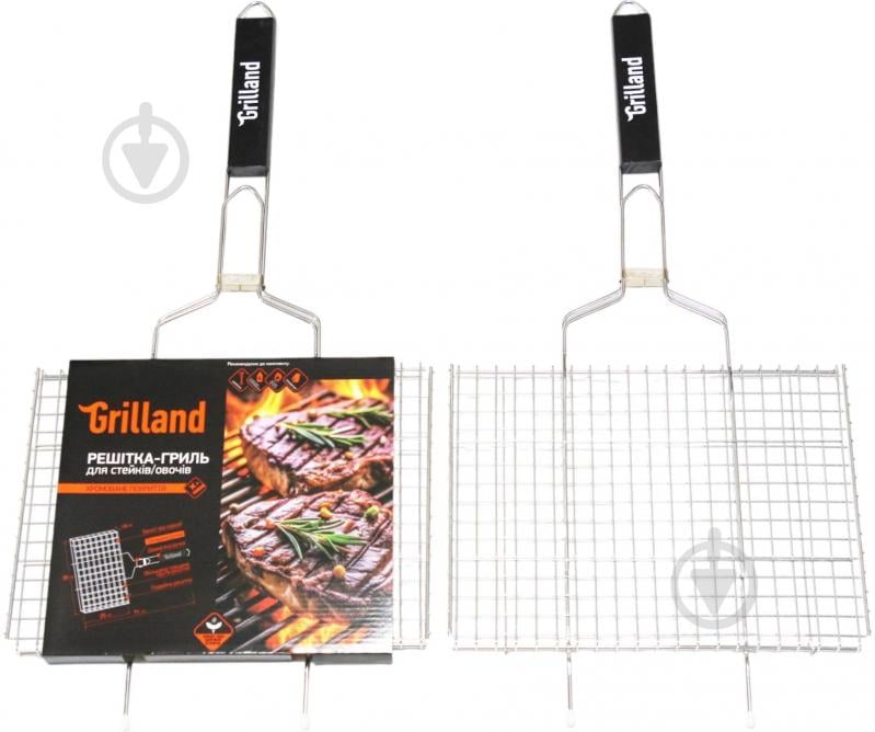 Решітка-гриль Grilland для стейків/овочів хромована 71х35х25 см BQ2101 - фото 6