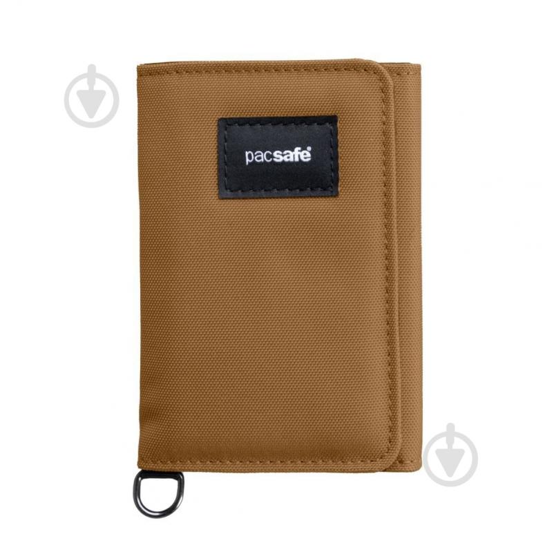 Кошелек Pacsafe RFIDsafe trifold wallet коричневый - фото 1