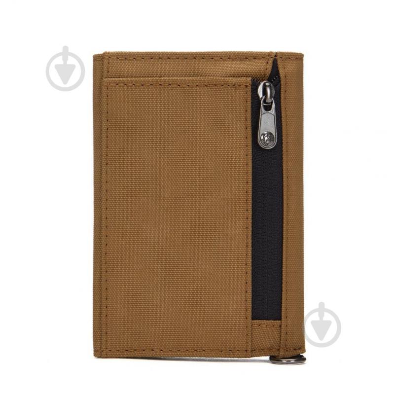 Кошелек Pacsafe RFIDsafe trifold wallet коричневый - фото 2