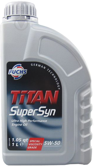 Моторное масло Fuchs TITAN SUPERSYN 5W-50 5 л (TITAN SUPERSYN 5W50 5L) - фото 1