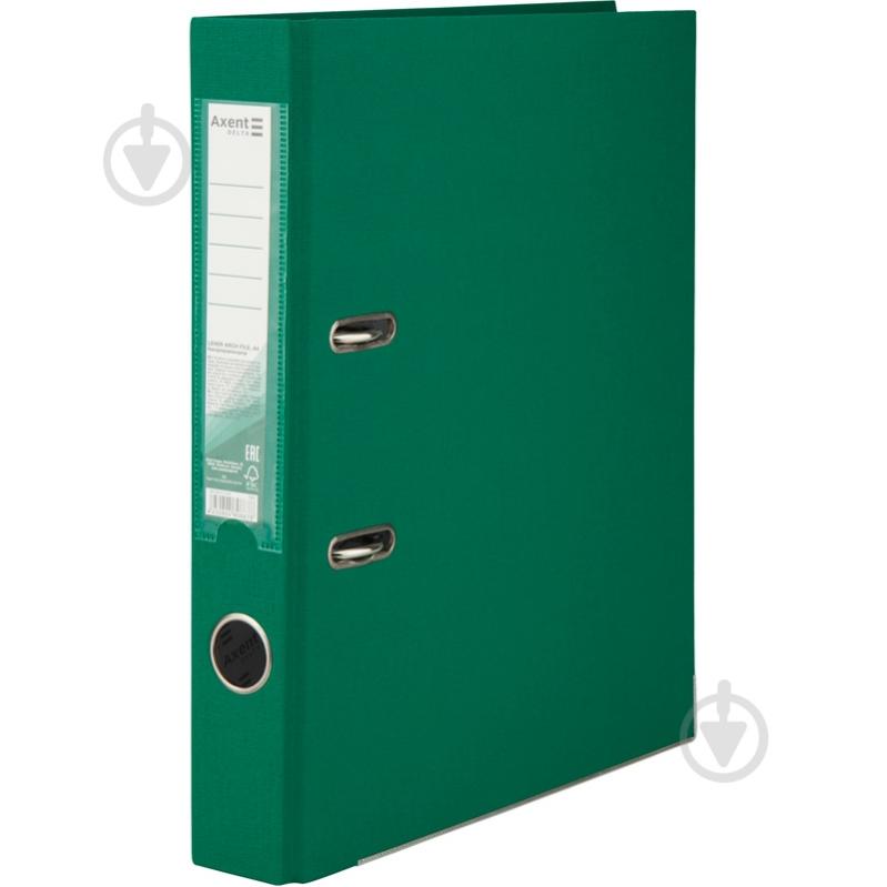 Папка-регистратор PP 5 см зеленая Axent D1713-04P - фото 1