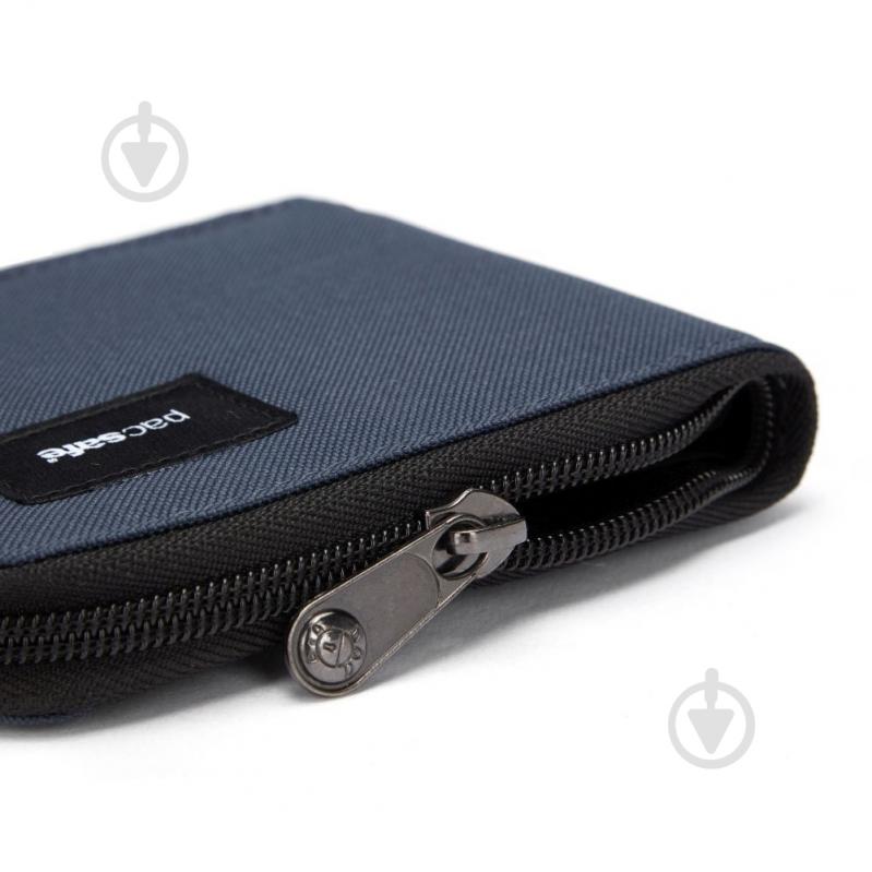 Кошелек Pacsafe RFIDsafe zip around wallet темно-синий - фото 4